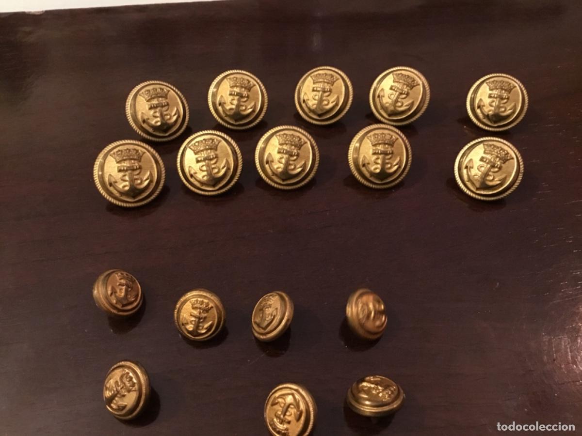 Militaria: Lote botones Armada espa&ntilde;ola ancla y corona