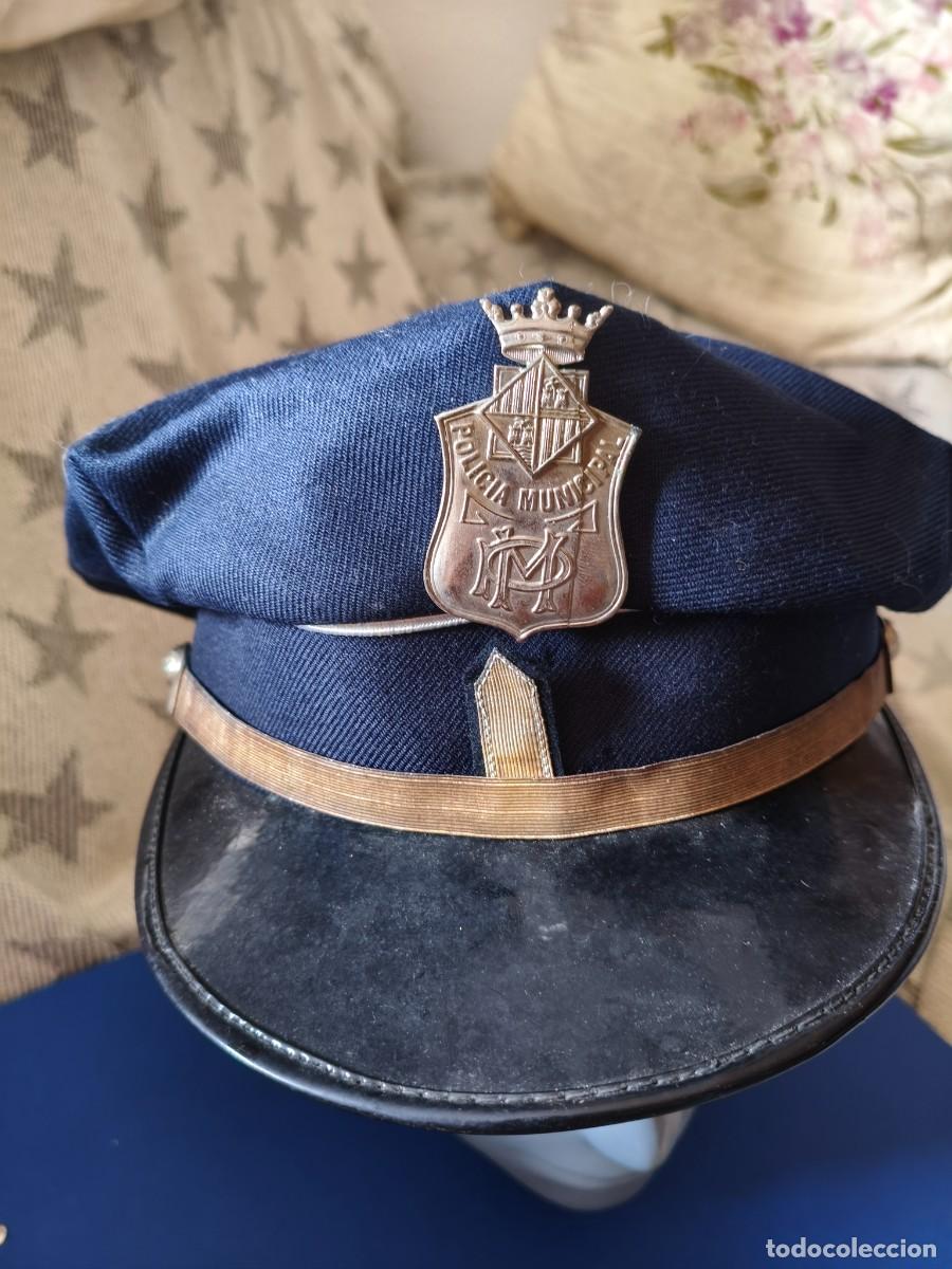 Militaria: Vieja Gorra de Cabo de la Polic&iacute;a Municipal de Palma de Mallorca. Confeccionada por Gorras &Aacute;lvarez.