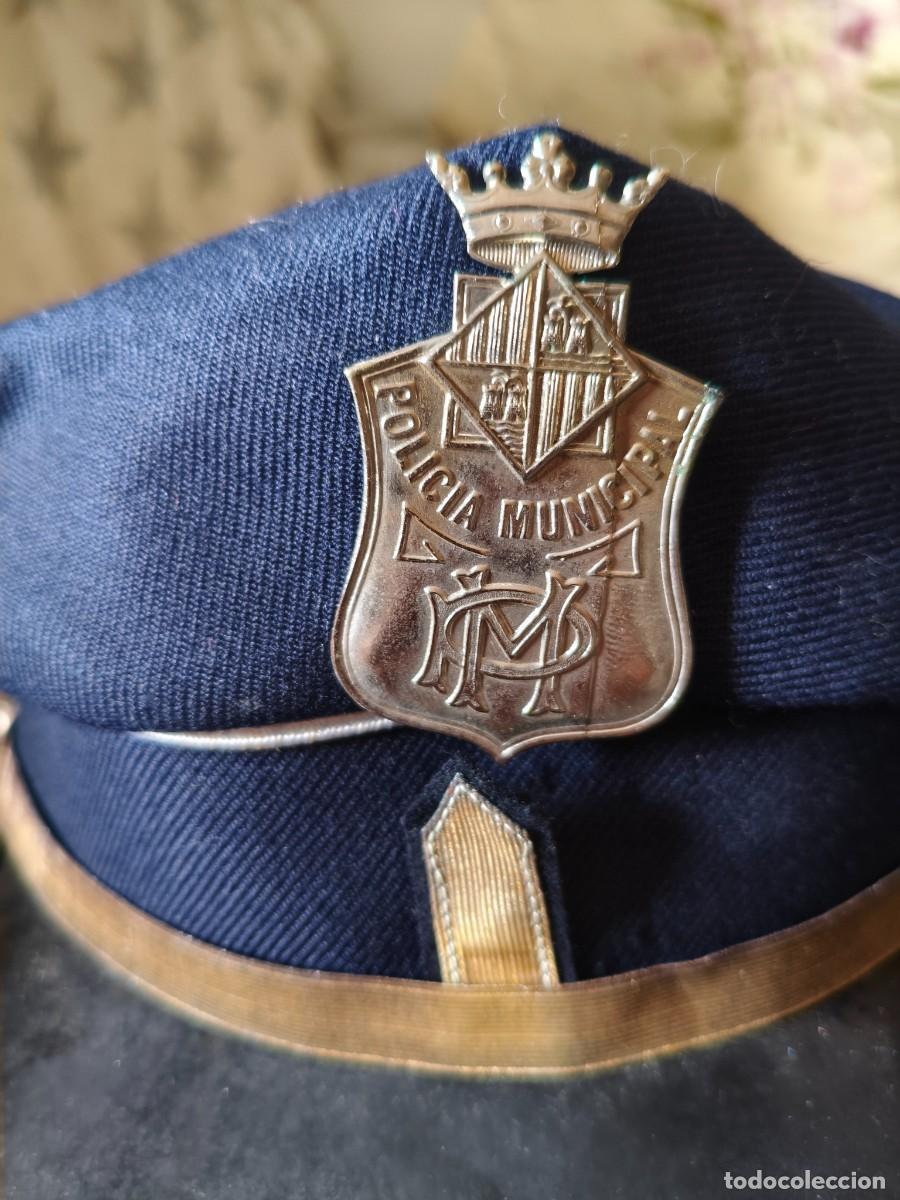 Militaria: Vieja Gorra de Cabo de la Polic&iacute;a Municipal de Palma de Mallorca. Confeccionada por Gorras &Aacute;lvarez.