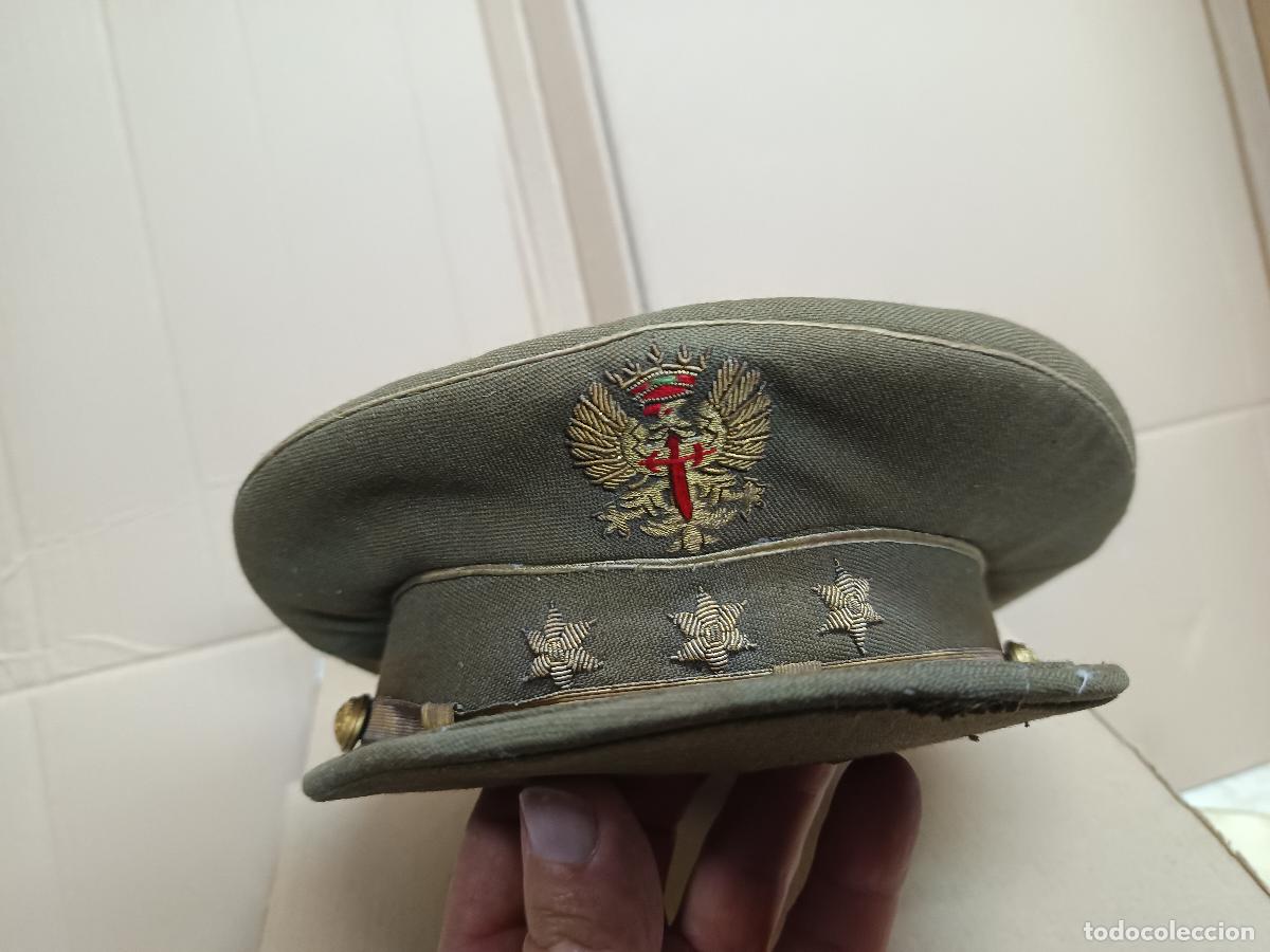 Militaria: GORRA DE PLATO DEL EJERCITO DE TIERRA, CAPITAN, ALAMILLO, MADRID