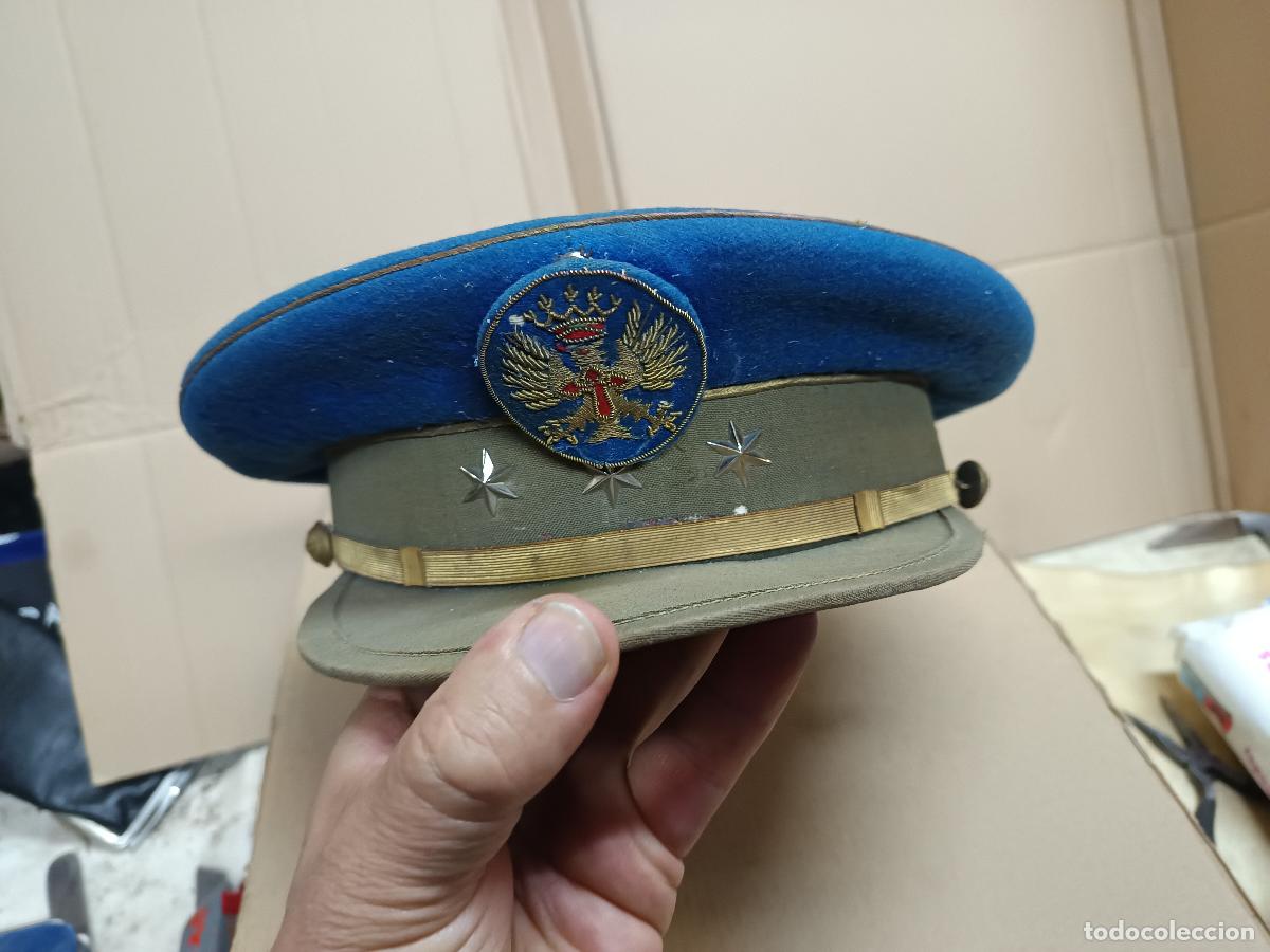 Militaria: ANTIGUA GORRA DE PLATO DEL EJERCITO DE TIERRA, CAPITAN TIRADORES DEL IFNI, REGULARES, LEGION,
