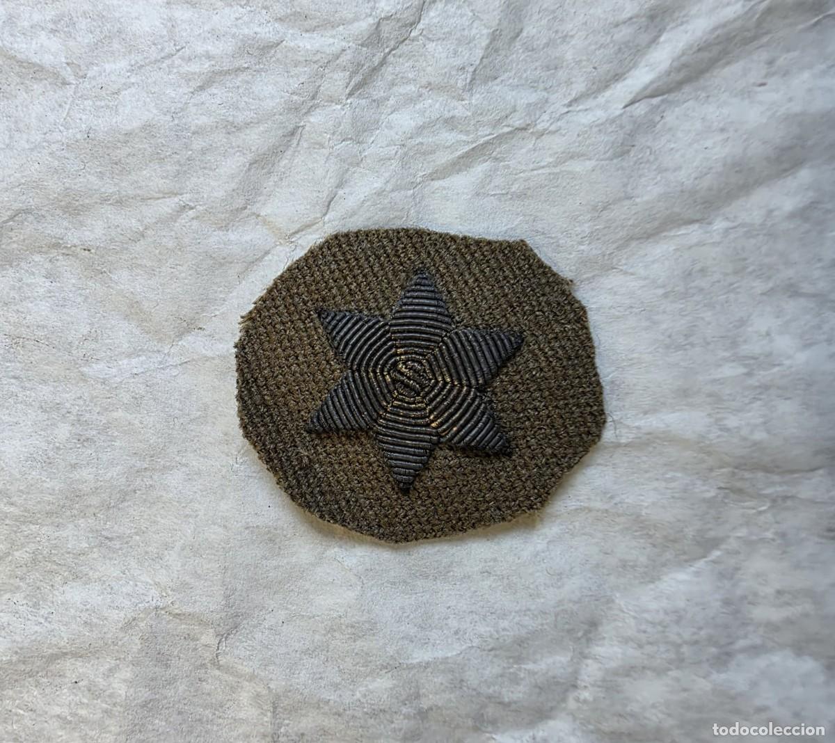 Militaria: Estrella de 6 puntas de guerrera de oficial, &eacute;poca de Franco