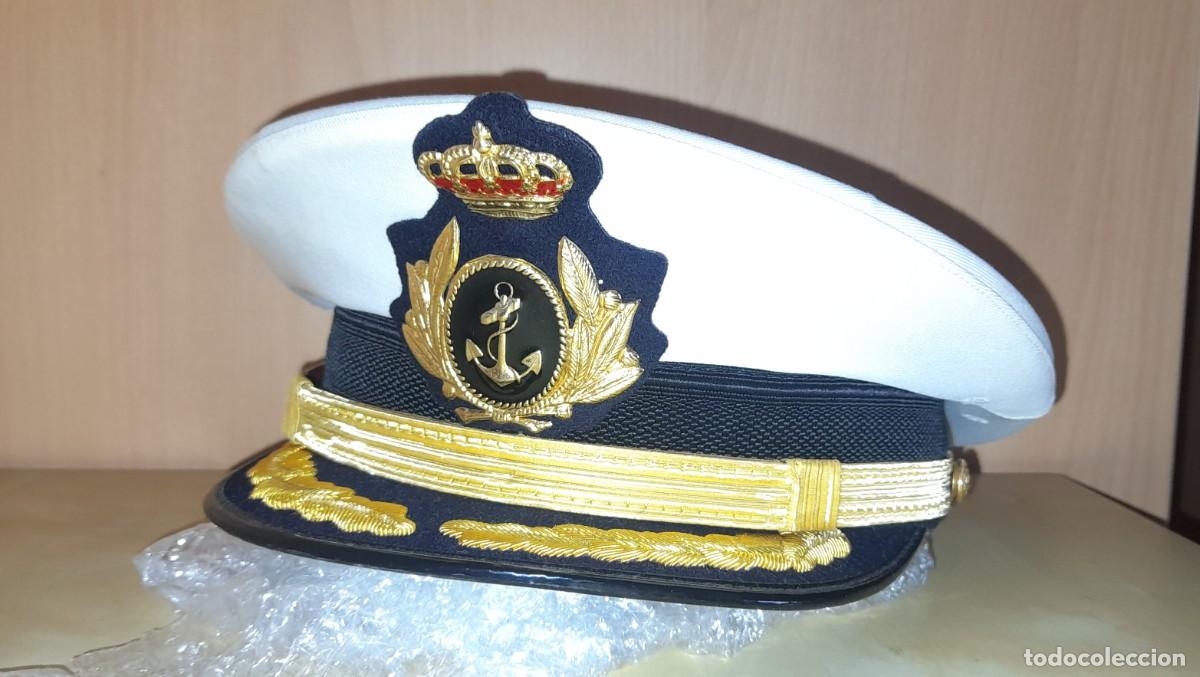 Militaria: Gorra Armada Espa&ntilde;ola de oficial superior