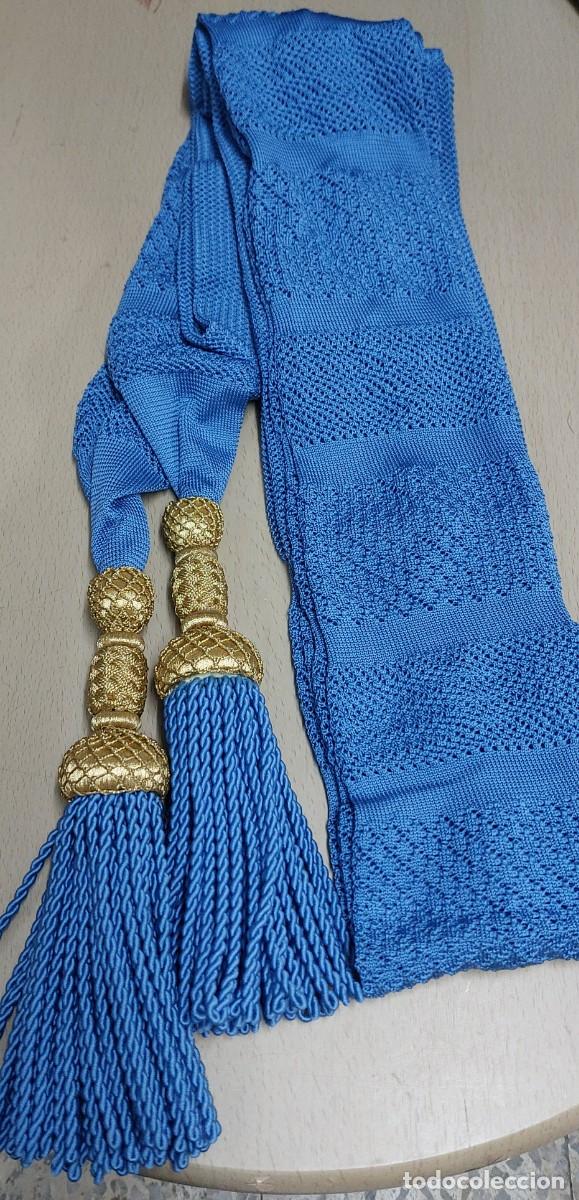 Militaria: Fajin de Estado Mayor azul de la Escuela de Guerra