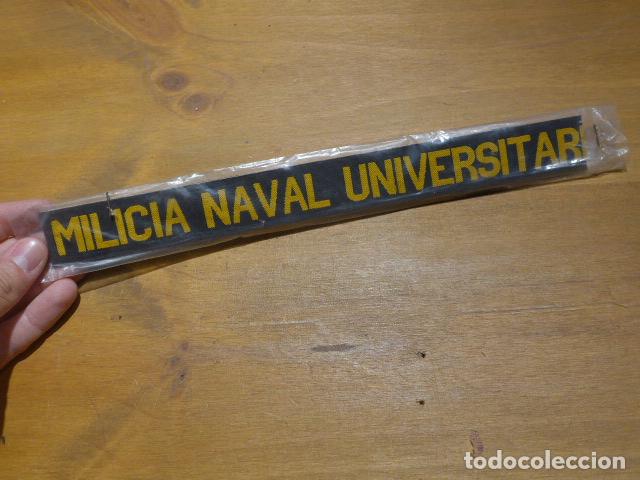 Militaria: Antigua cinta de lepanto original de la Milicia Naval Universitaria, de gorra de marina.