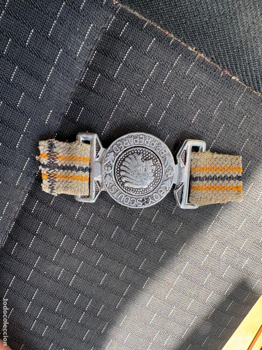 Militaria: Hebilla boy scouts b&eacute; prepared con insignia de indio