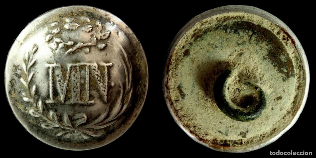Militaria: Button Milicia Nacional, Napoleonic wars, 15 mm.