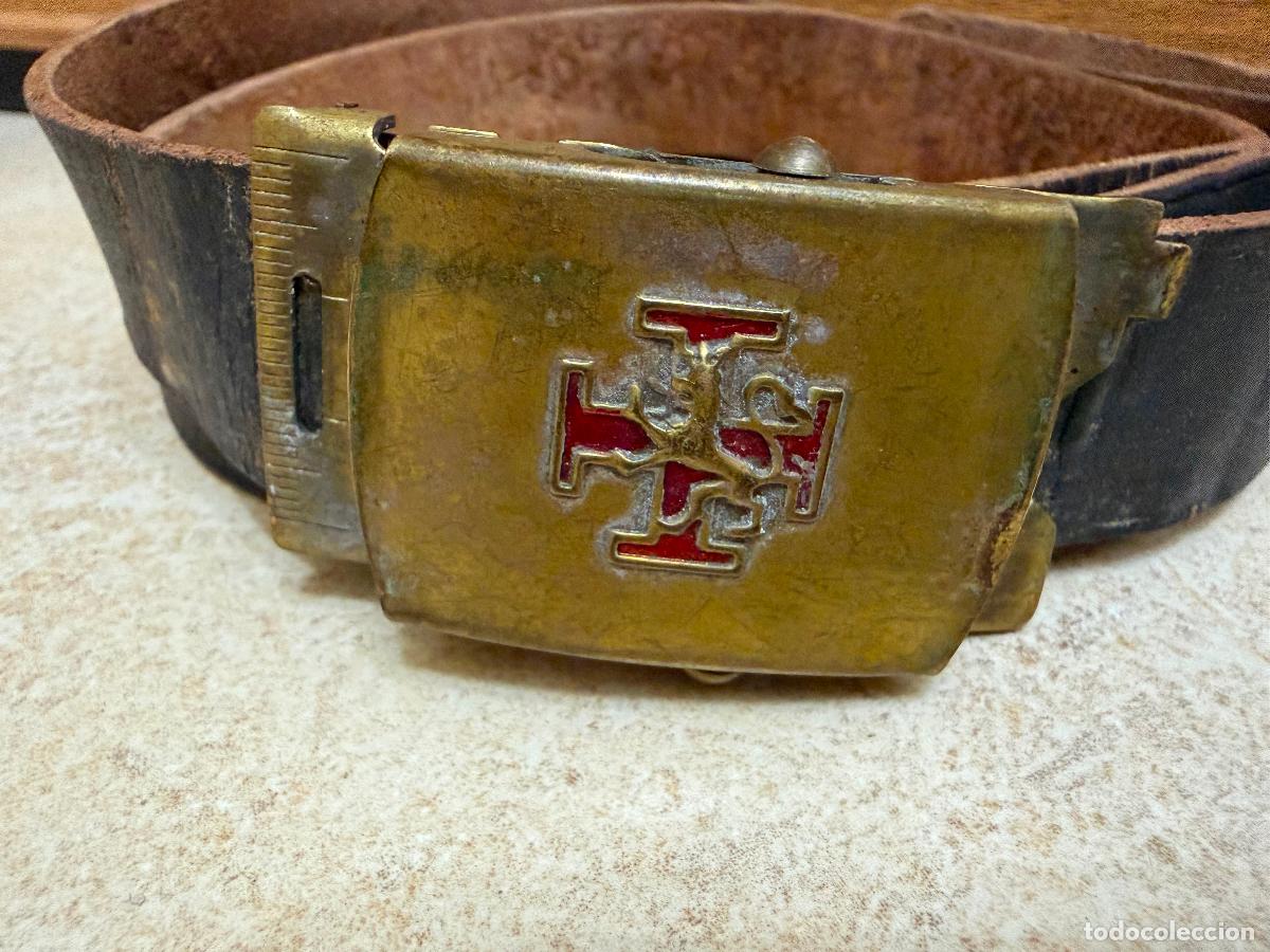 Militaria: Cintur&oacute;n hebilla de la oje
