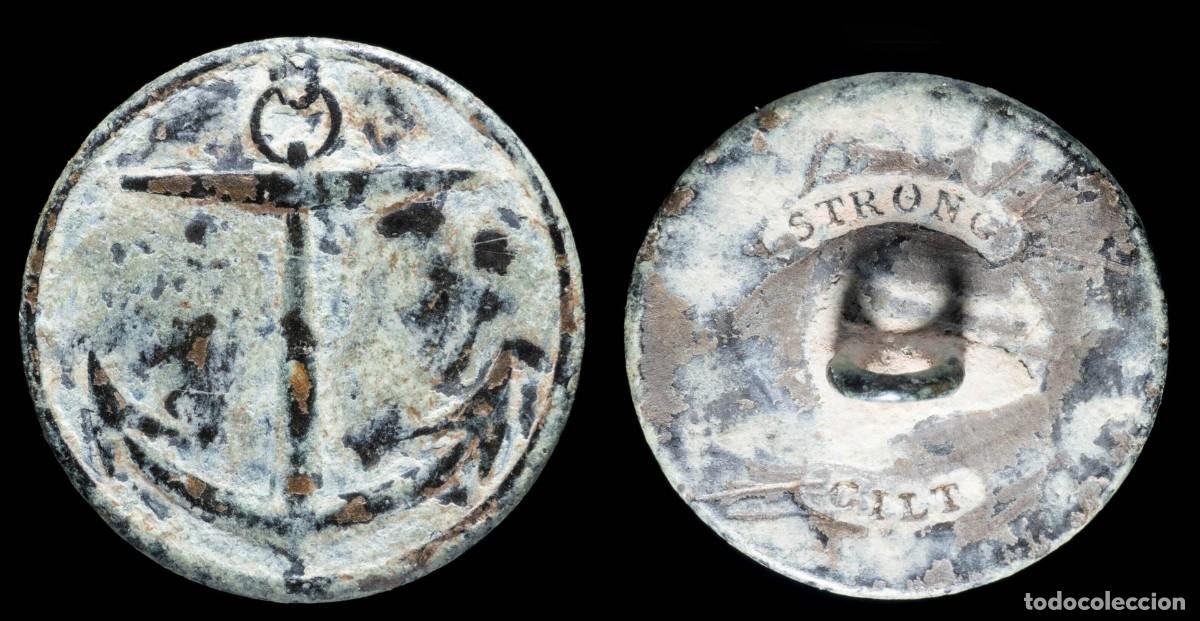 Militaria: Button Revolutionary War, British Merchant Navy - 24 mm