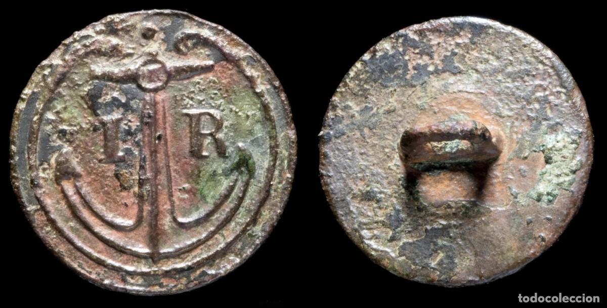 Militaria: Button 1 Regiment French Navy, Napoleonic Wars - 17 mm.