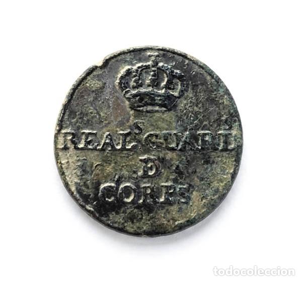 Militaria: BOT&Oacute;N GUERRA INDEPENDENCIA / REALES GUARDIAS DE CORPS