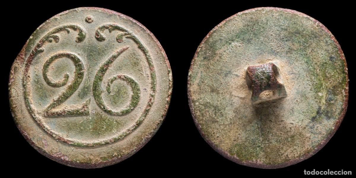 Militaria: Button 26 line Infantry French army, Napoleonic wars - 23 mm.