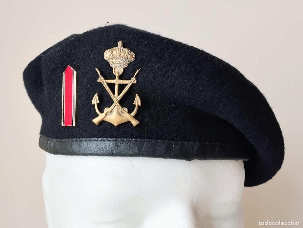 Militaria: Boina soldado 1&deg; Infanter&iacute;a de Marina. Elosegui