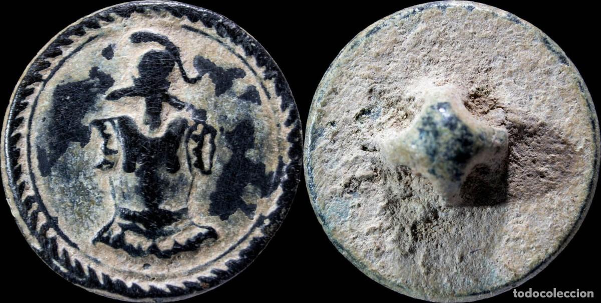 Militaria: Button Military French, Engineers, Napoleonic Wars, 16 mm.