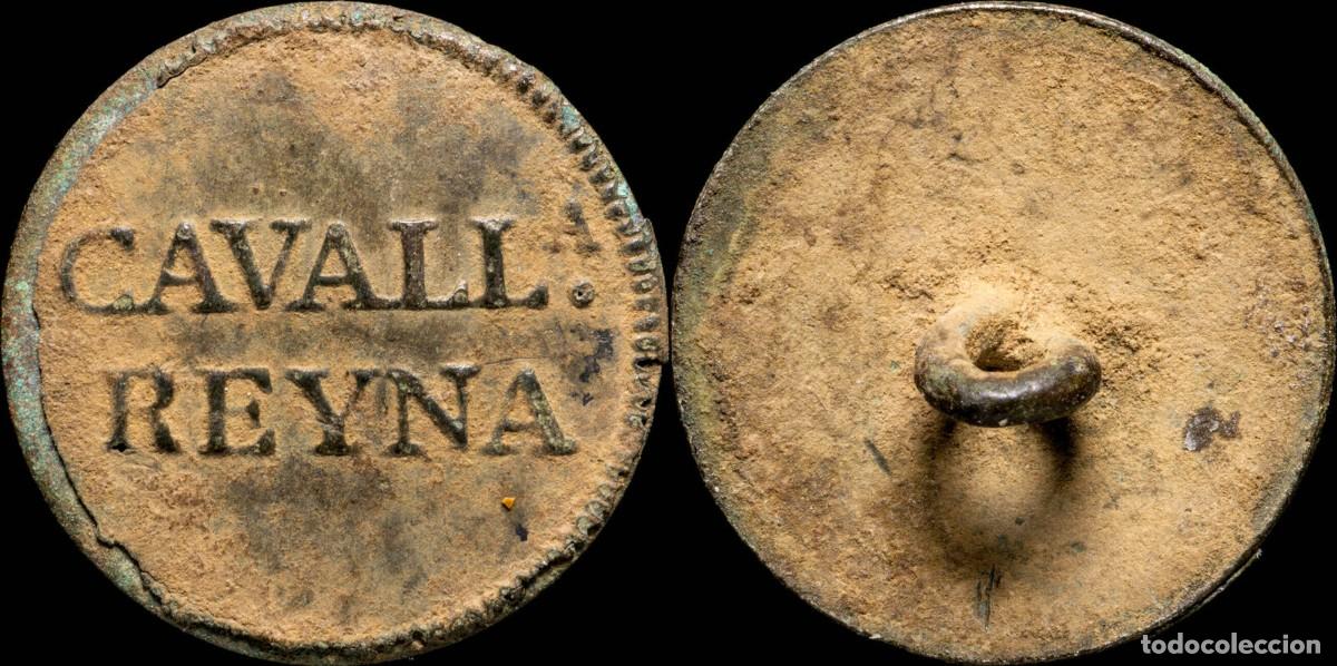 Militaria: Button Independence War, Caballeria Reyna, 20 mm.