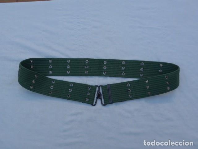 Militaria: CINTURON MILITAR DE LONA VERDE