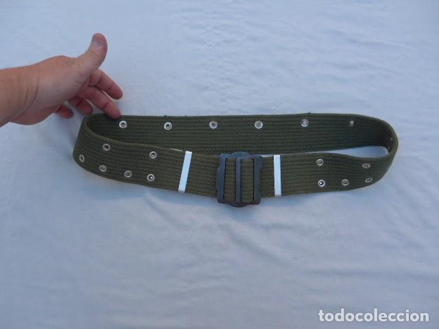 Militaria: CINTURON MILITAR DE LONA VERDE