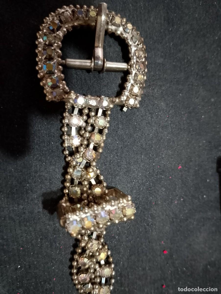 Militaria: Cinturon Vintage con engarce de joyeria