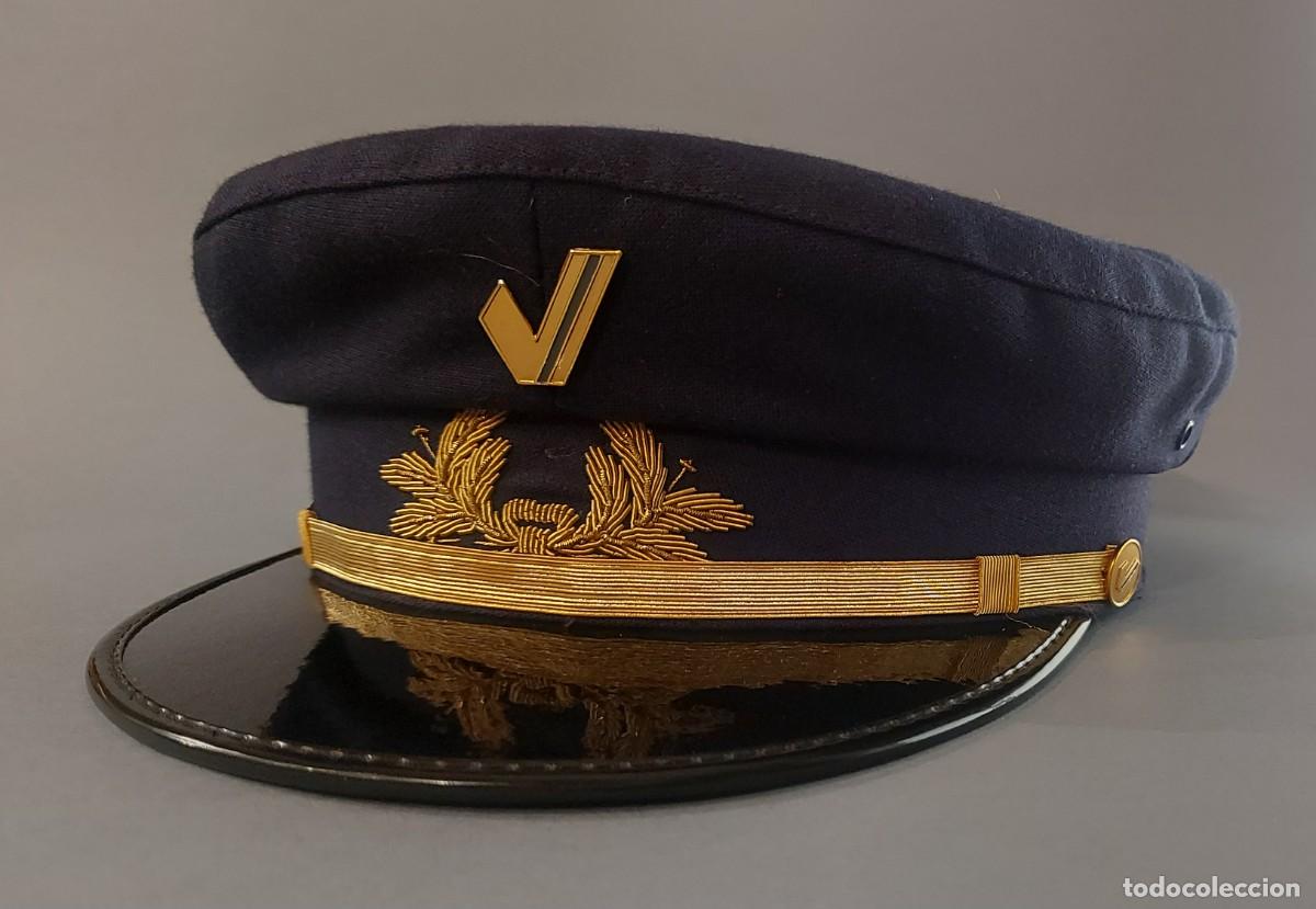 Militaria: FERROCARRIL - GORRA DE FERROVIARIO F.G.V.