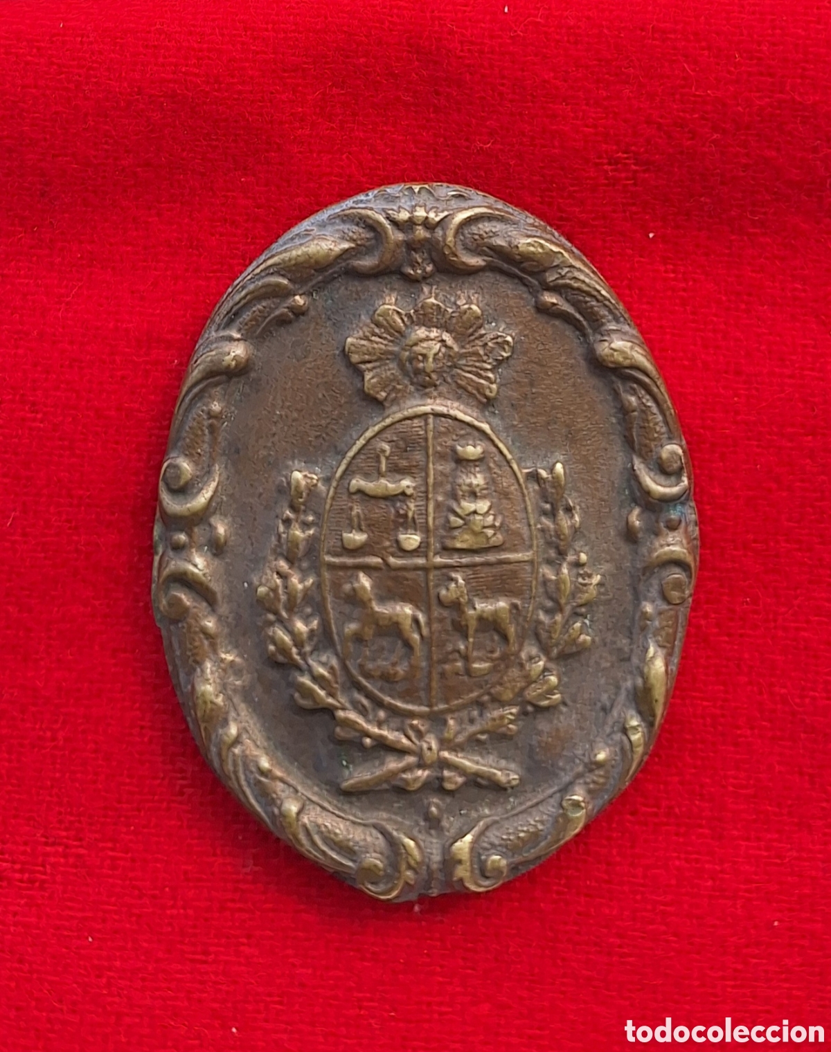 Militaria: HEBILLA DE CINTURON EJERCITO URUGUAYO PERIODO GUERRA TRIPLE ALANZA PAGO SOLO WESTERN UNION