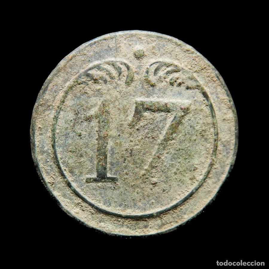 Militaria: Ej&eacute;rcito nap&oacute;leonico en Espa&ntilde;a, 1808-1814. Bot&oacute;n 17&ordm; reg. de l&iacute;nea