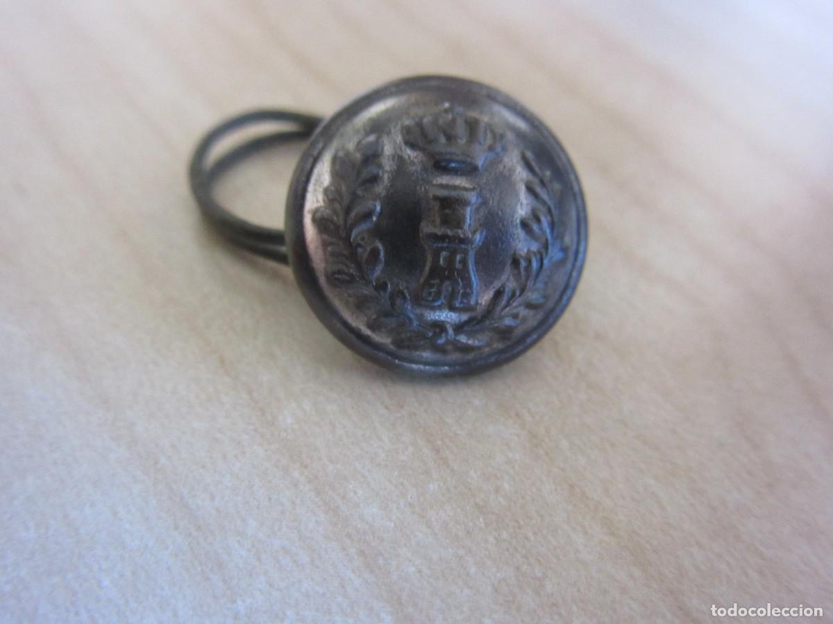 Militaria: Bonito Bot&oacute;n del Cuerpo de Ingenieros Reglamento 1860 Di&aacute;metro 1,5 cm