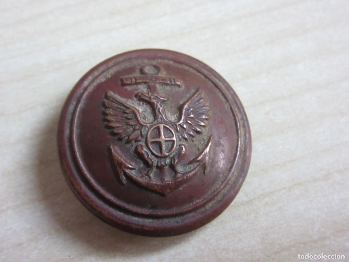 Militaria: Antiguo bot&oacute;n de la marina Italiana sin corona Di&aacute;metro 2,5 cm