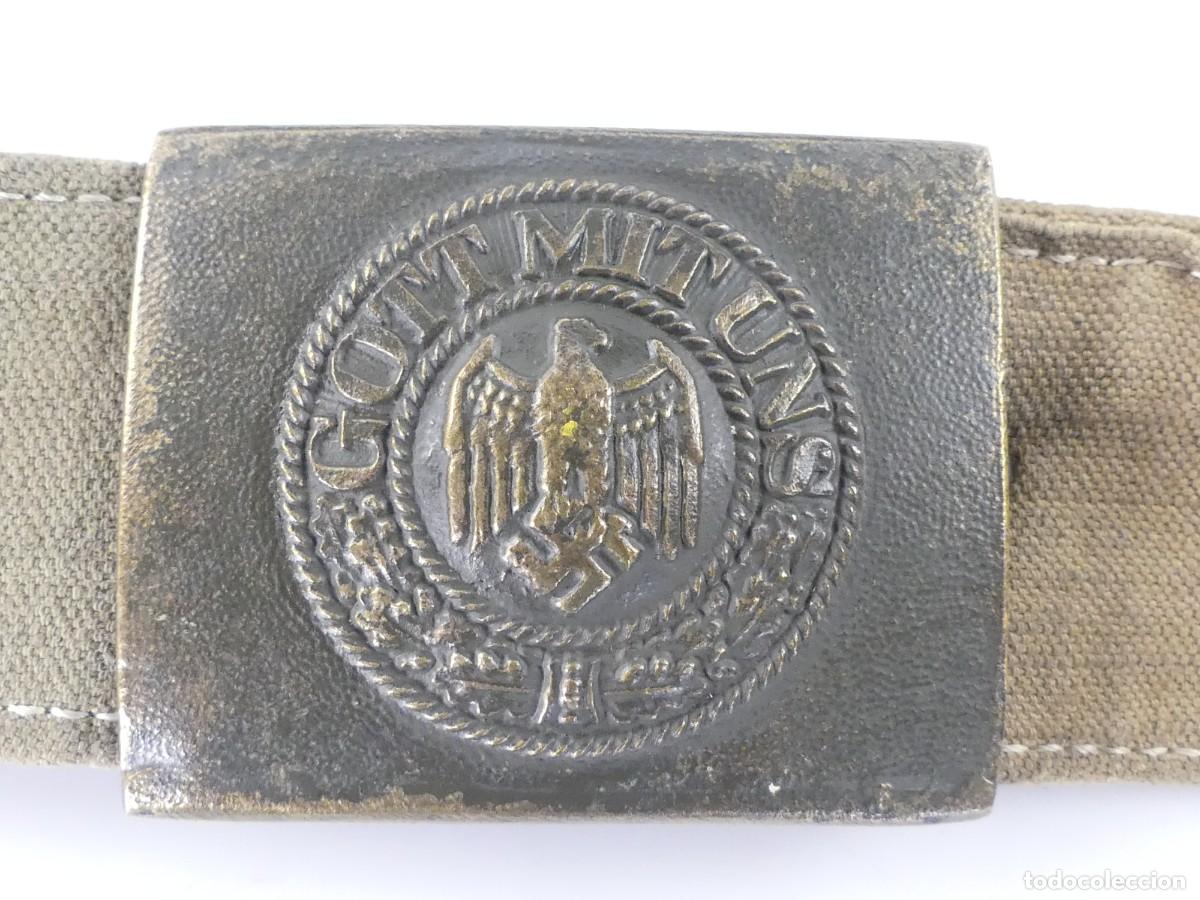 Militaria: CINTURON CON HEBILLA NAZI ALEMAN OBJETO DE COLECCION