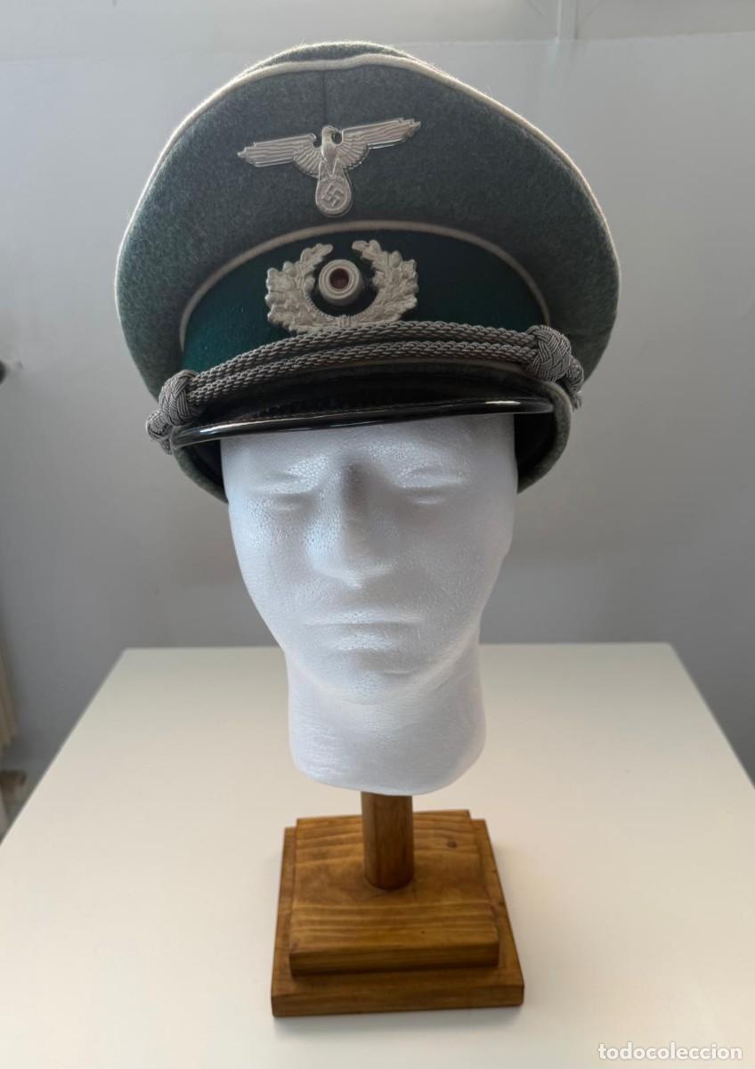 Militaria: gorra de oficial de la segunda guerra mundial de la wehrmacht