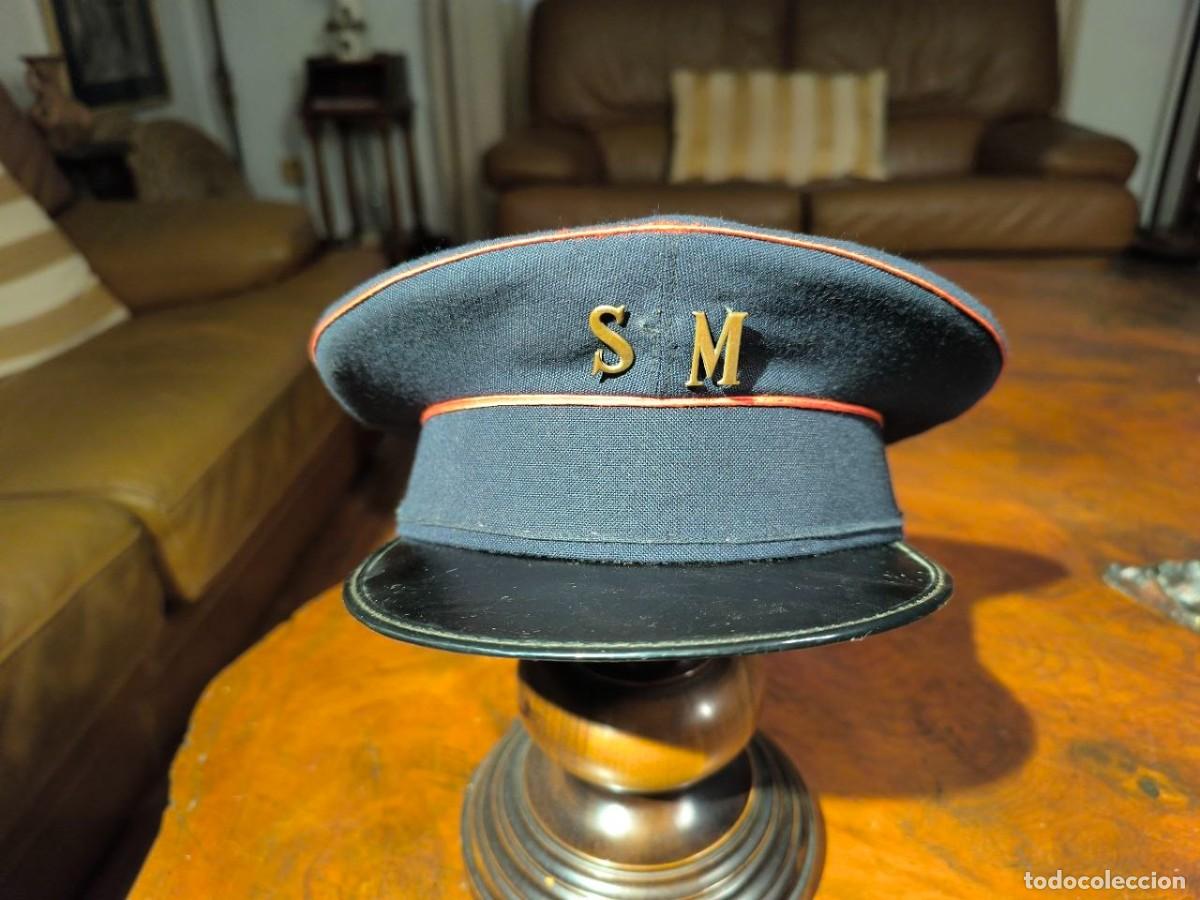 Militaria: GORRA DE PLATO DE SERENO DE LA PROBINCIA DE BARCELONA, MEDIDA CABEZA 54 CM