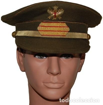 Militaria: GORRA DE PLATO EJERCITO DE TIERRA GRADUACION SARGENTO EPOCA DE FRANCO A&Ntilde;OS 60