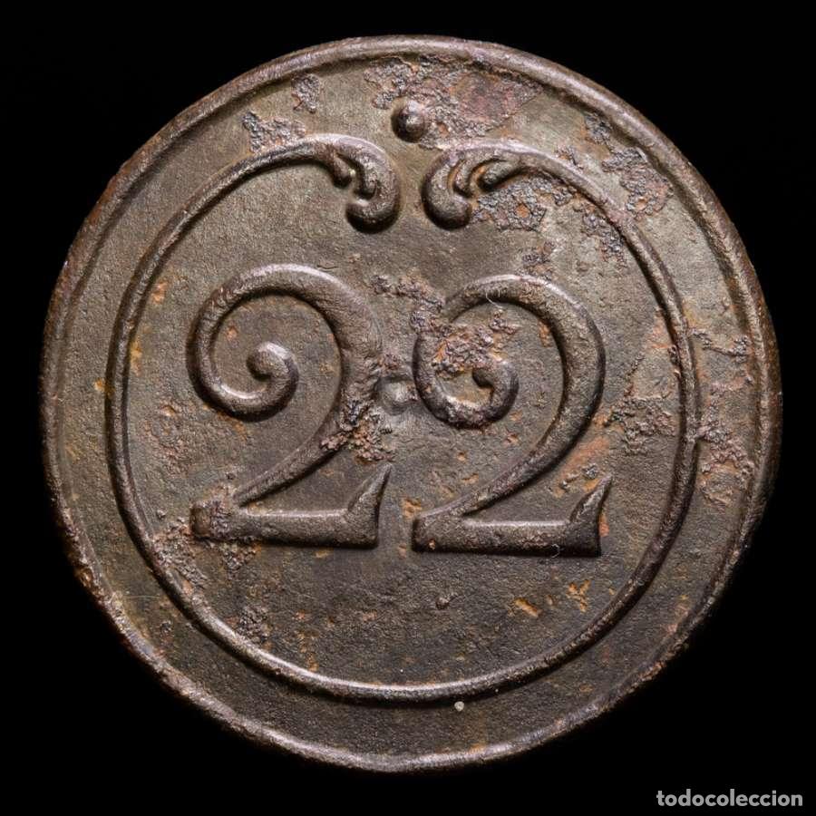 Militaria: Ej&eacute;rcito napoleonico en Espa&ntilde;a, 1808-1814. Bot&oacute;n 22&ordm; reg. de linea