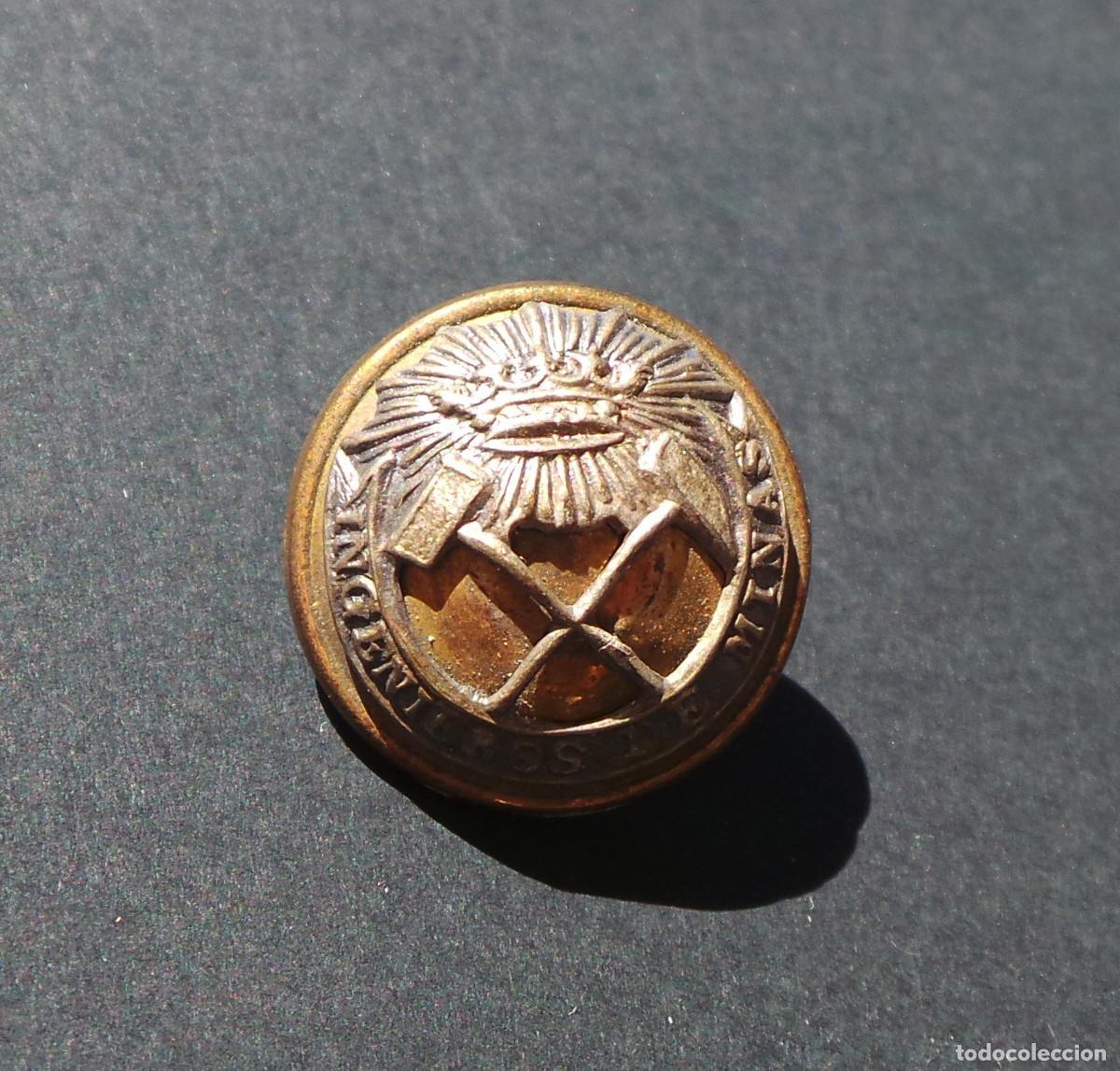 Military Antiques: BOT&Oacute;N INGENIEROS DE MINAS. 2 CM DI&Aacute;METRO. APROX.