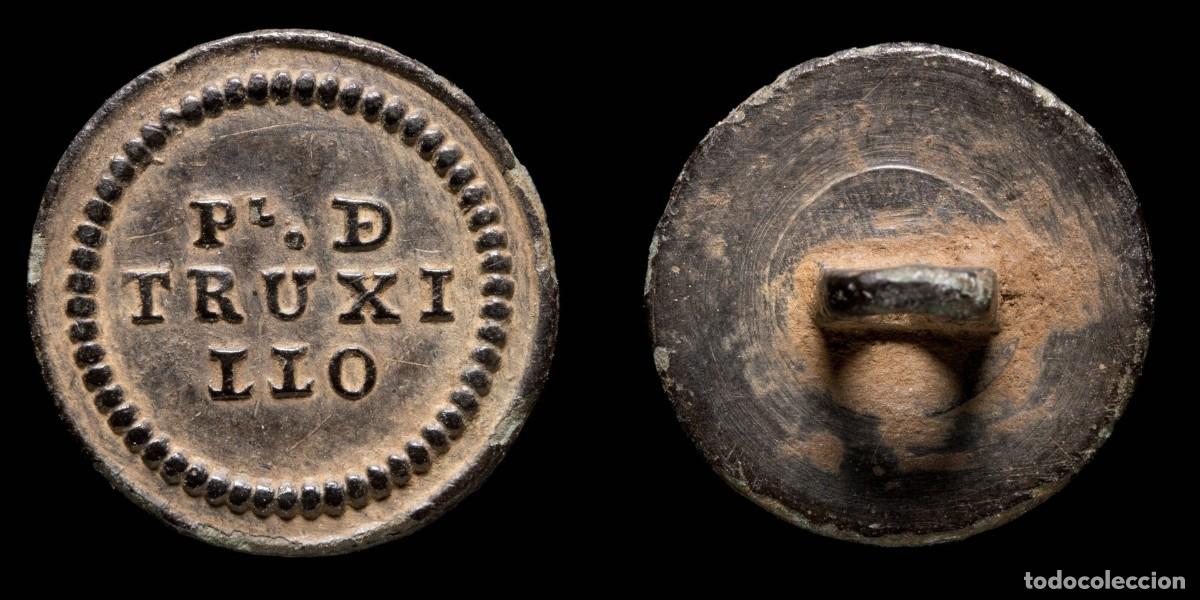 Militaria: Button Provincial, Napoleonic War Truxillo, 16 mm.
