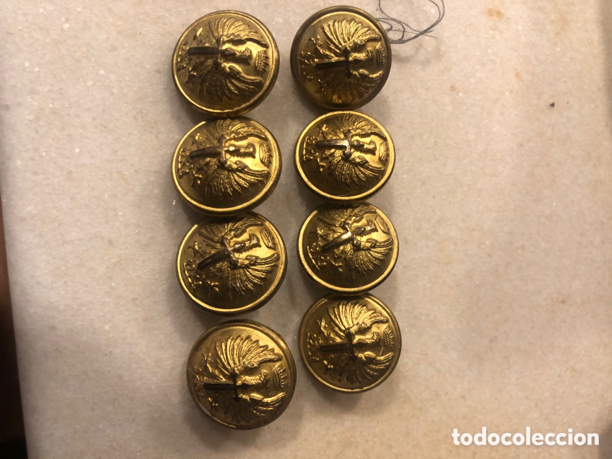 Militaria: LOTE DE BOTONES MILITARES 2 CM APROX.