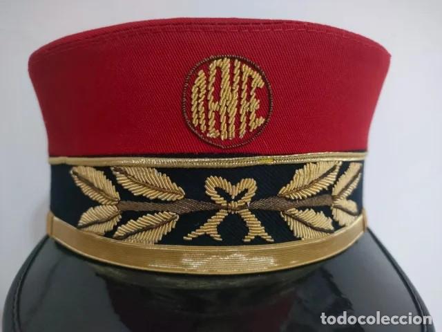 Militaria: Gorra de jefe de estaci&oacute;n Renfe