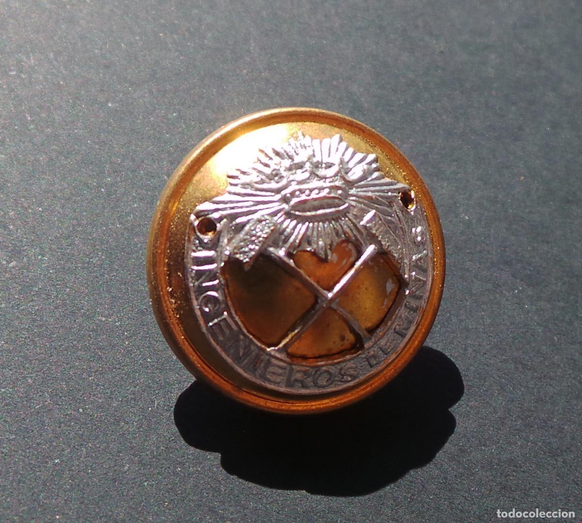 Militaria: BOT&Oacute;N INGENIEROS DE MINAS. 2 CM DI&Aacute;METRO. APROX.