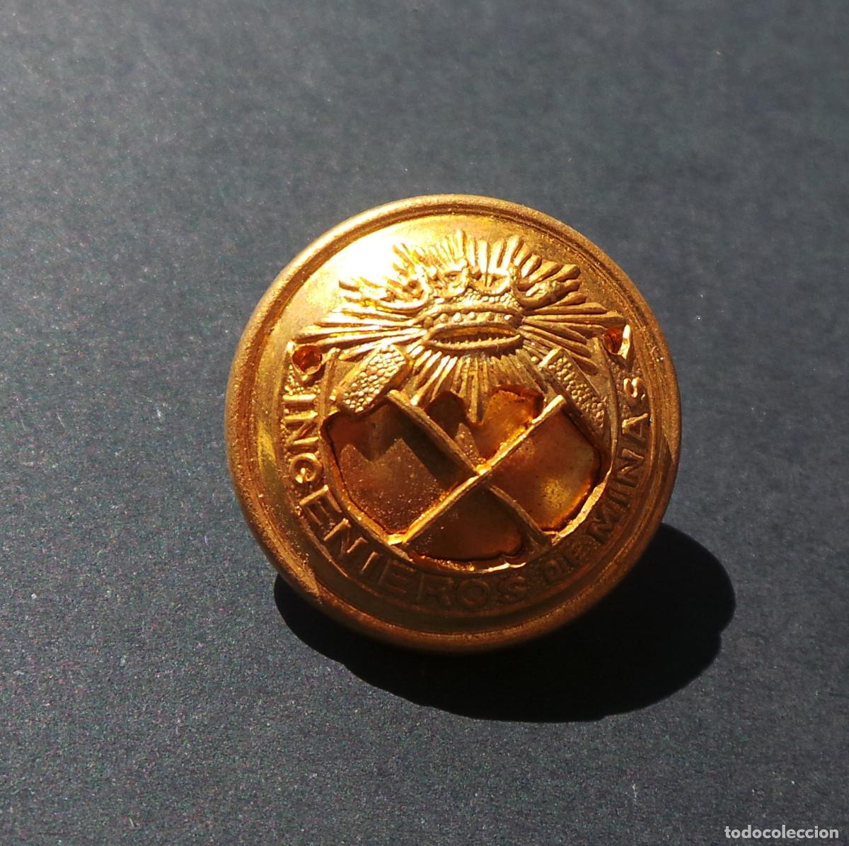 Militaria: BOT&Oacute;N INGENIEROS DE MINAS. 2 CM DI&Aacute;METRO. APROX.