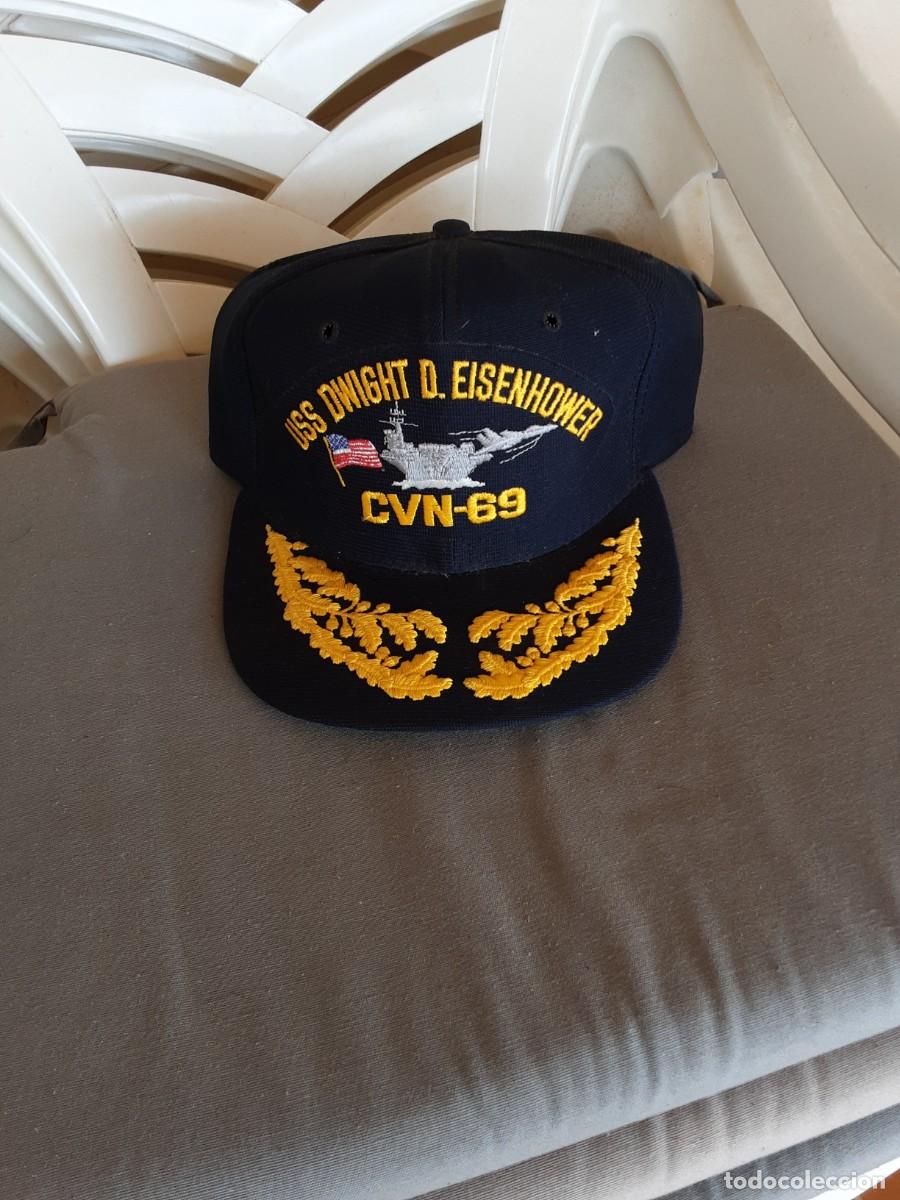 Militaria: Gorra USS Dwight D. Eisenhower portaaviones US Navy CVN-69