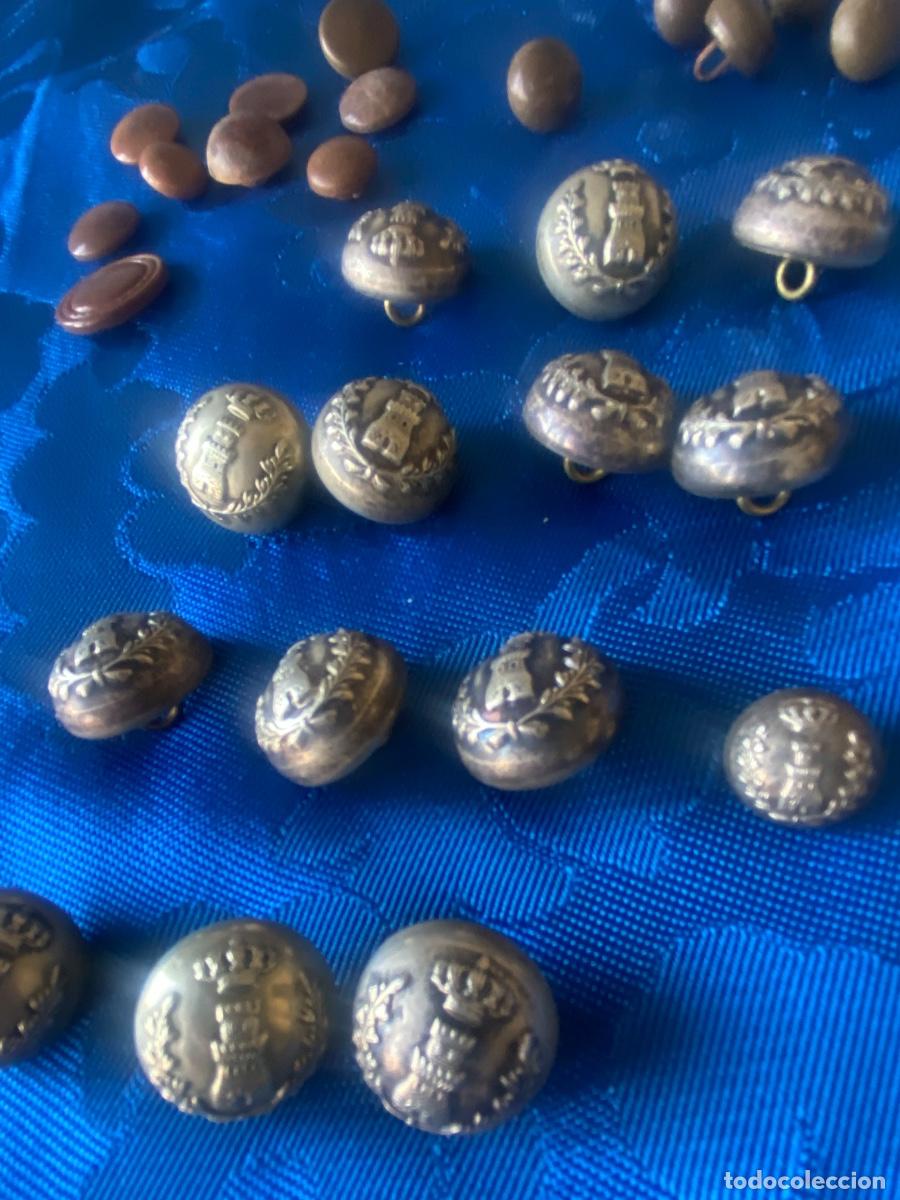 Militaria: LOTE ANTIGUOS BOTONES DE INGENIEROS