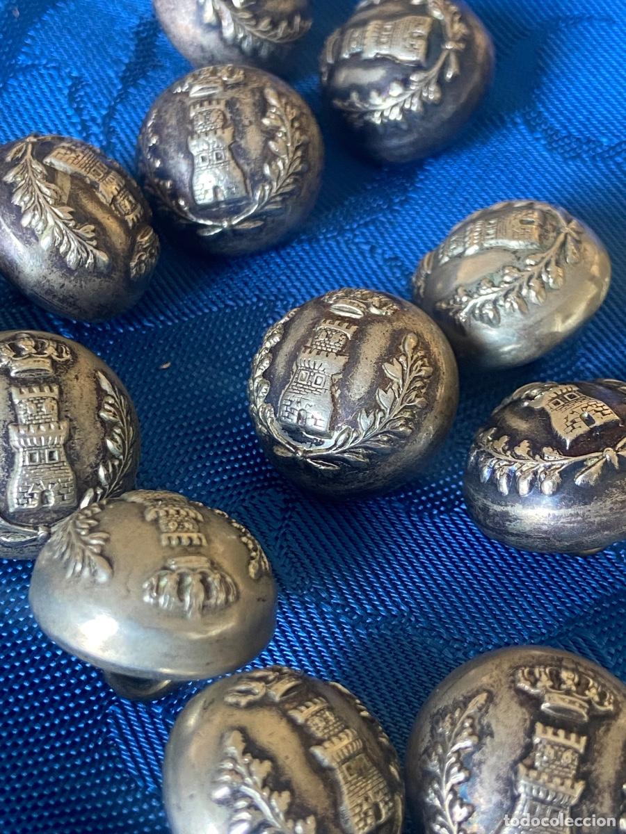 Militaria: LOTE ANTIGUOS BOTONES DE INGENIEROS