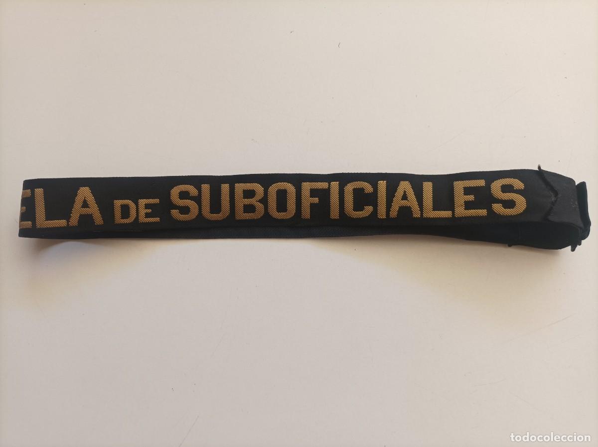 Militaria: Cita para gorro tipo Lepanto de marinero. ESCUELA DE SUBOFICIALES