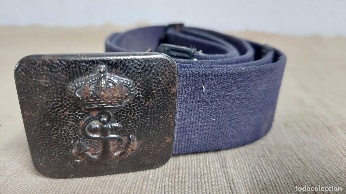 Militaria: Cintur&oacute;n marina espa&ntilde;ola en hierro