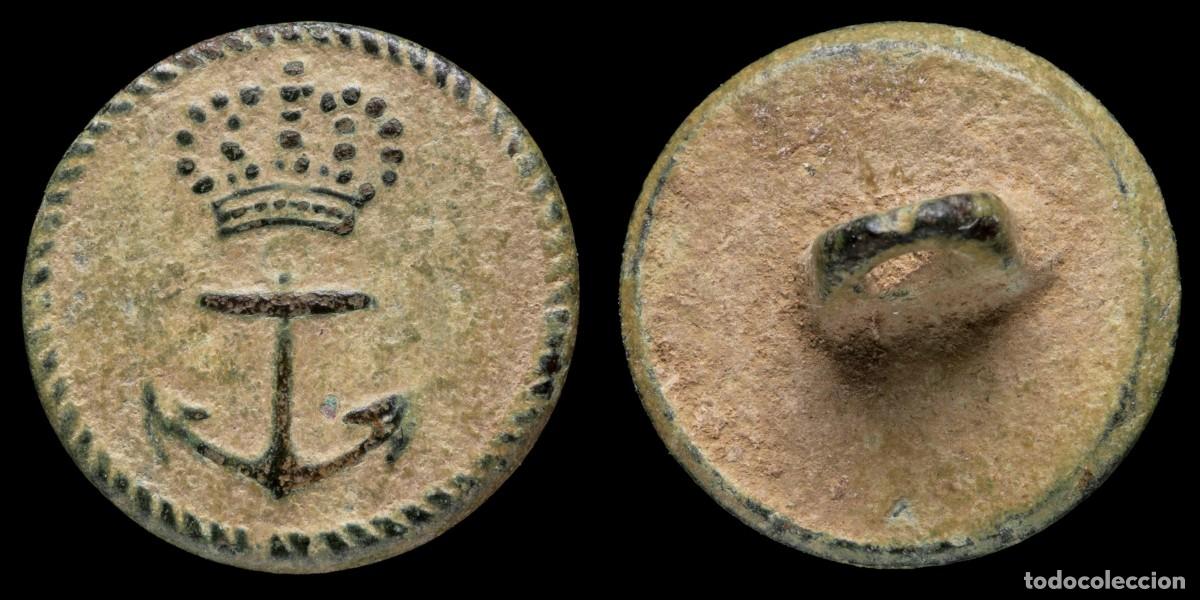 Militaria: Button Spanish Navy, Independence War - 15 mm