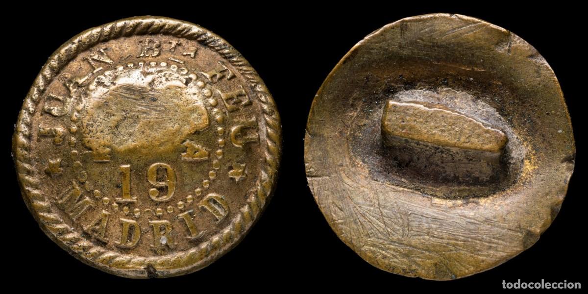 Militaria: Button Engraver Juan Bautista Feu, 1887/1909 - 15 mm.