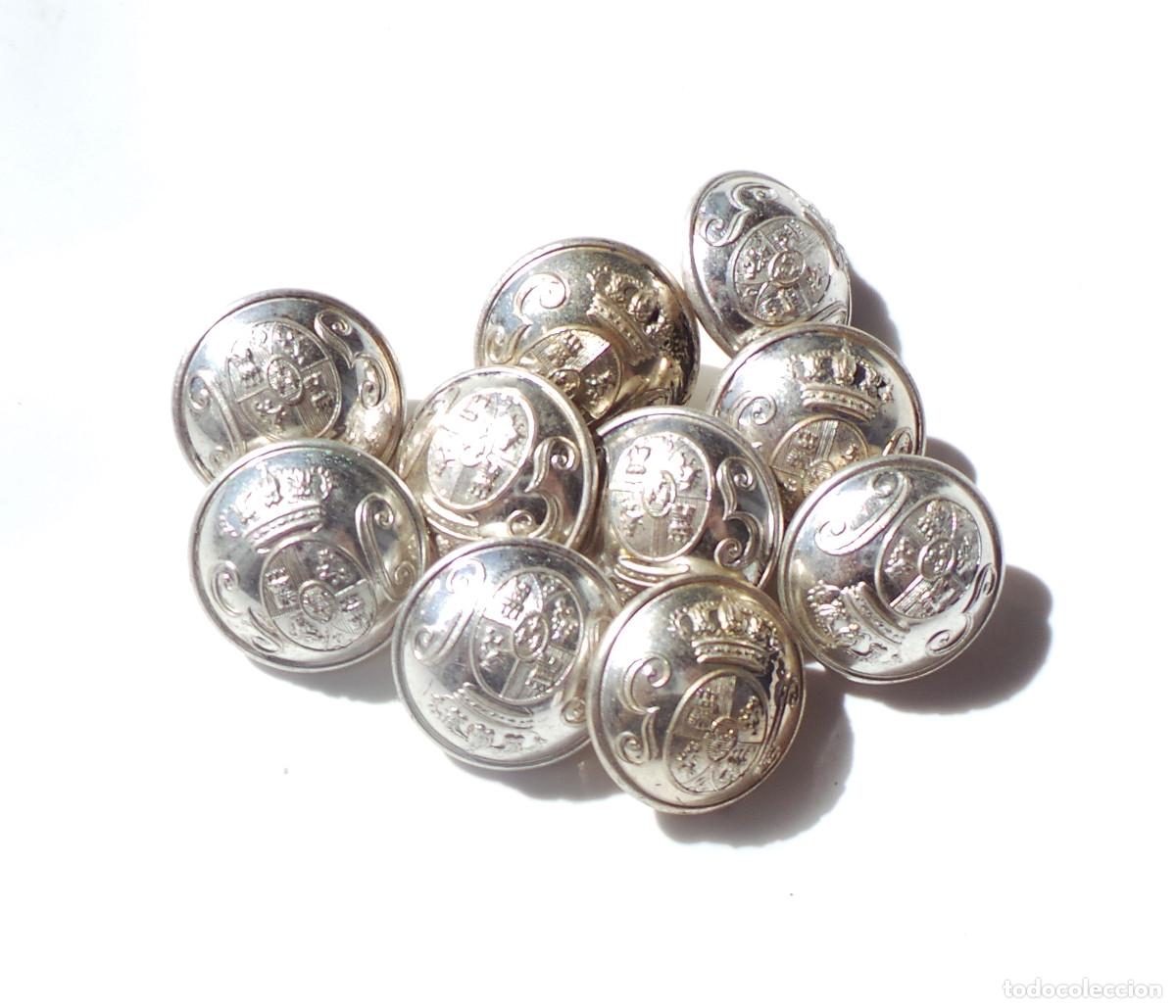 Militaria: LOTE DE BOTONES GUARDIA CIVIL. ALFONSO XIII. 2,2 CM DE DI&Aacute;METRO.