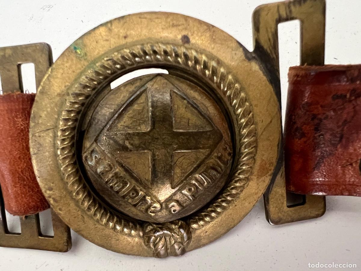 Militaria: BOYS SCOUTS CINTURON CON HEBILLA ORIGINAL
