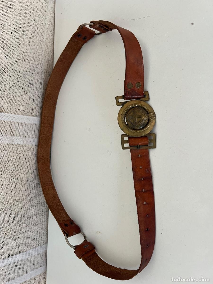 Militaria: BOYS SCOUTS CINTURON CON HEBILLA ORIGINAL - Foto 3