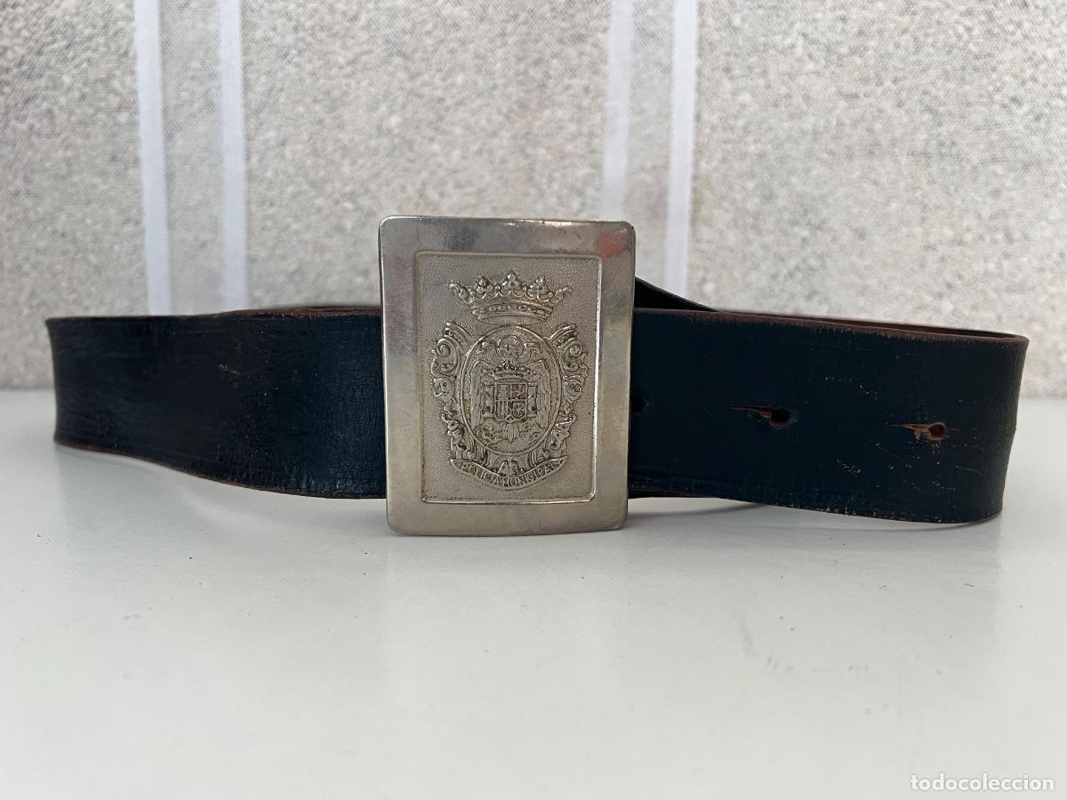 Militaria: CINTURON POLICIA MUNICIPAL EPOCA GOBIERNO DE FRANCISCO FRANCO AGUILA DE SAN JUAN