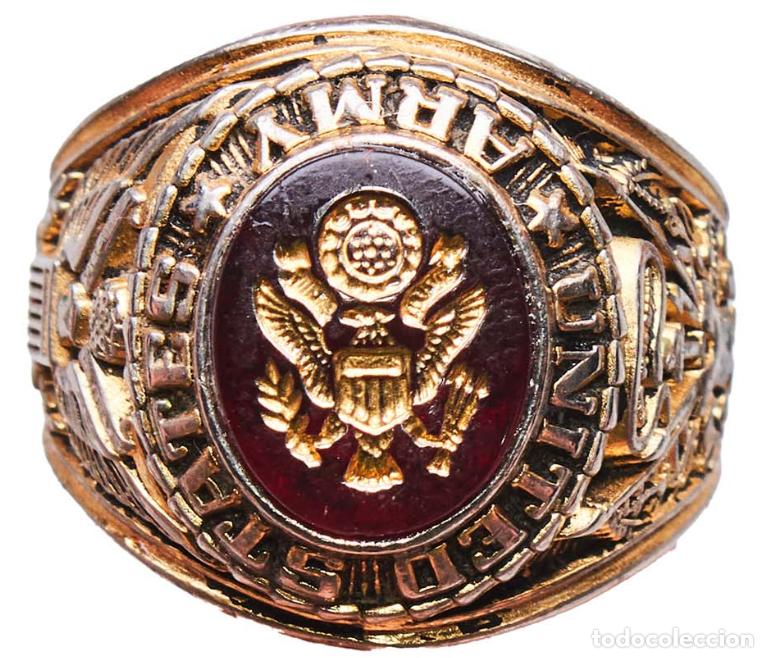 Militaria: Anillo militar del Ej&eacute;rcito de los Estados Unidos (U.S. Army)